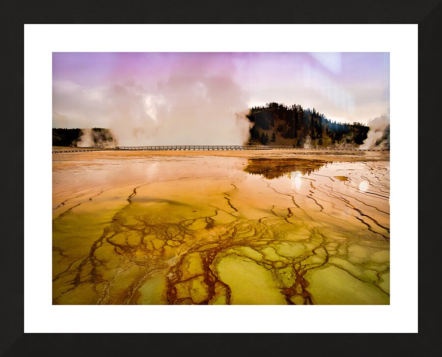 Grand Prismatic Spring A Kaleidoscope in Yellowstone Picture Frame print