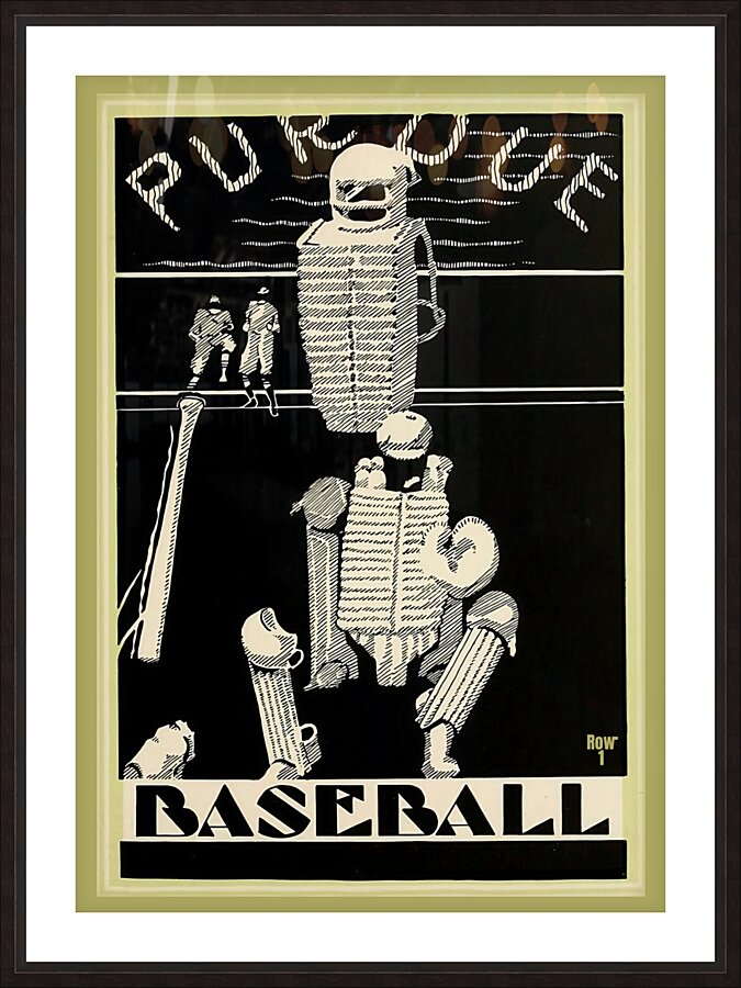vintage purdue baseball art  Picture Frame print
