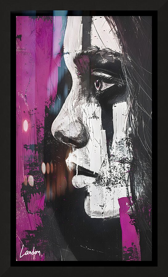 Purple Vibes 1 Picture Frame print