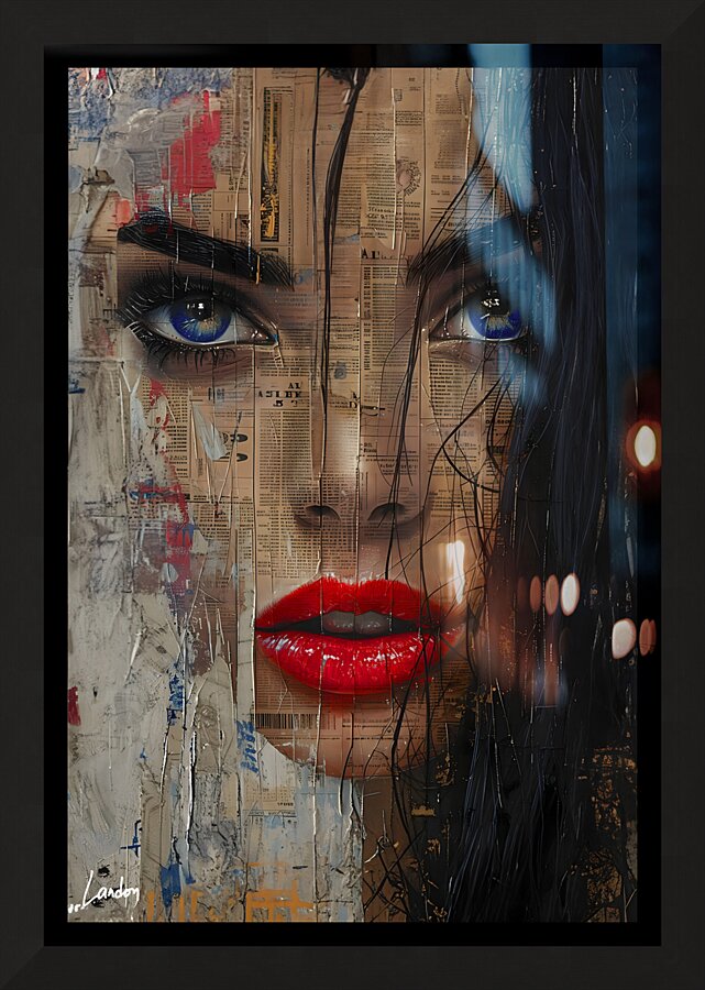 Stare At Me 1 Picture Frame print