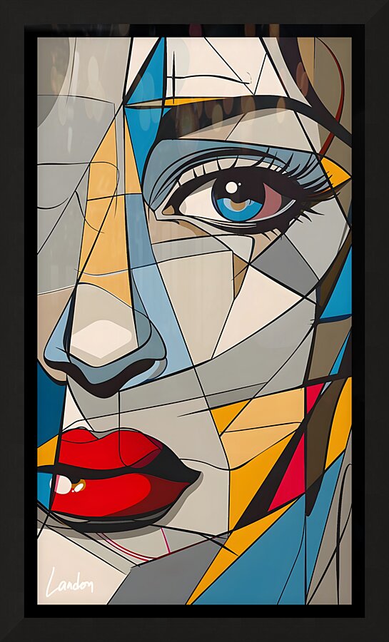 Stare At Me 6 Picture Frame print