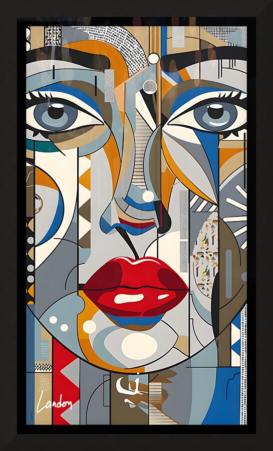 Stare At Me 5 Picture Frame print