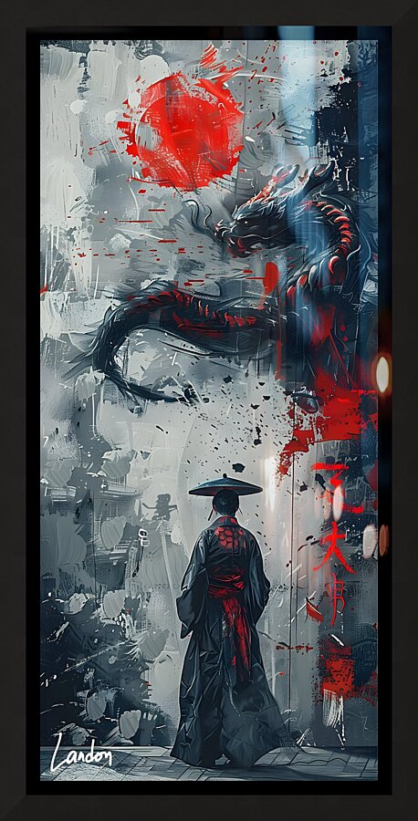 The Dragon 4 Picture Frame print