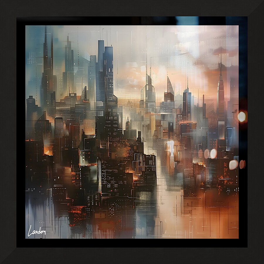 Skyline of the City 1 Impression et Cadre photo