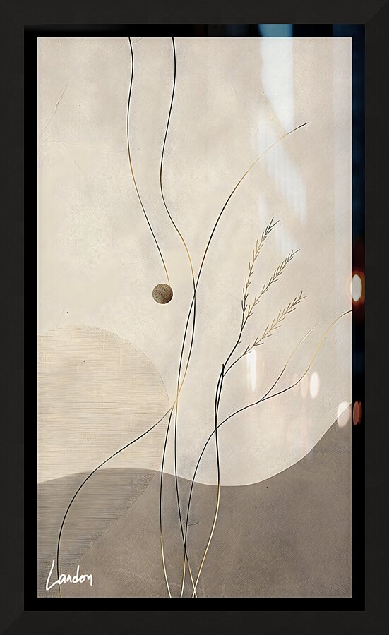 The Gray Abstract Picture Frame print