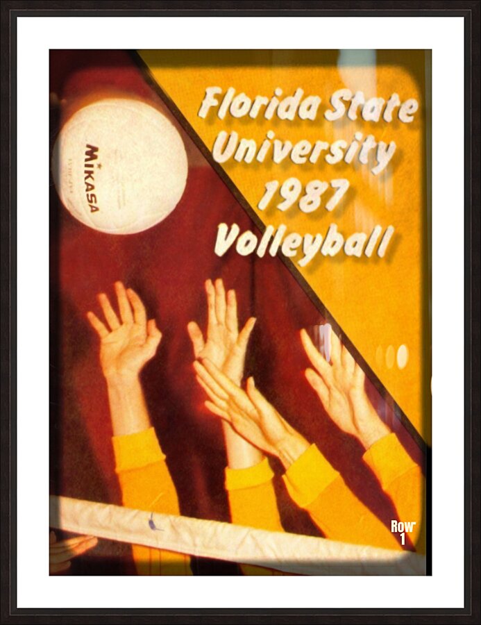 1987 Florida State Seminoles Womens Volleyball Picture Frame print