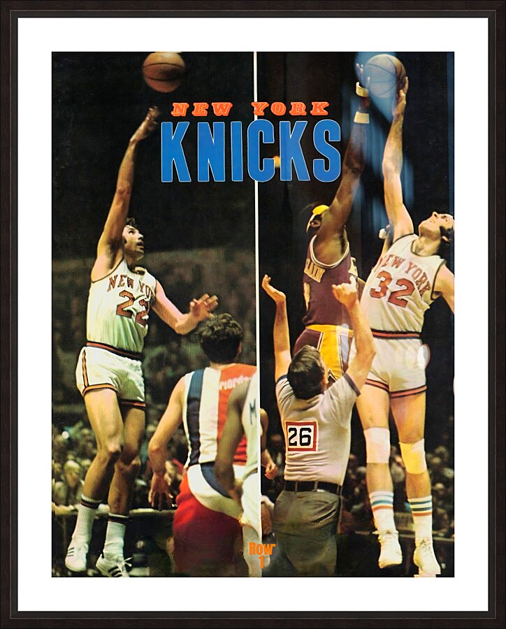 Vintage 70s New York Knicks Art Picture Frame print