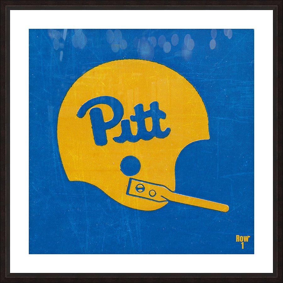 1984 Pitt Panthers Helmet Art Picture Frame print