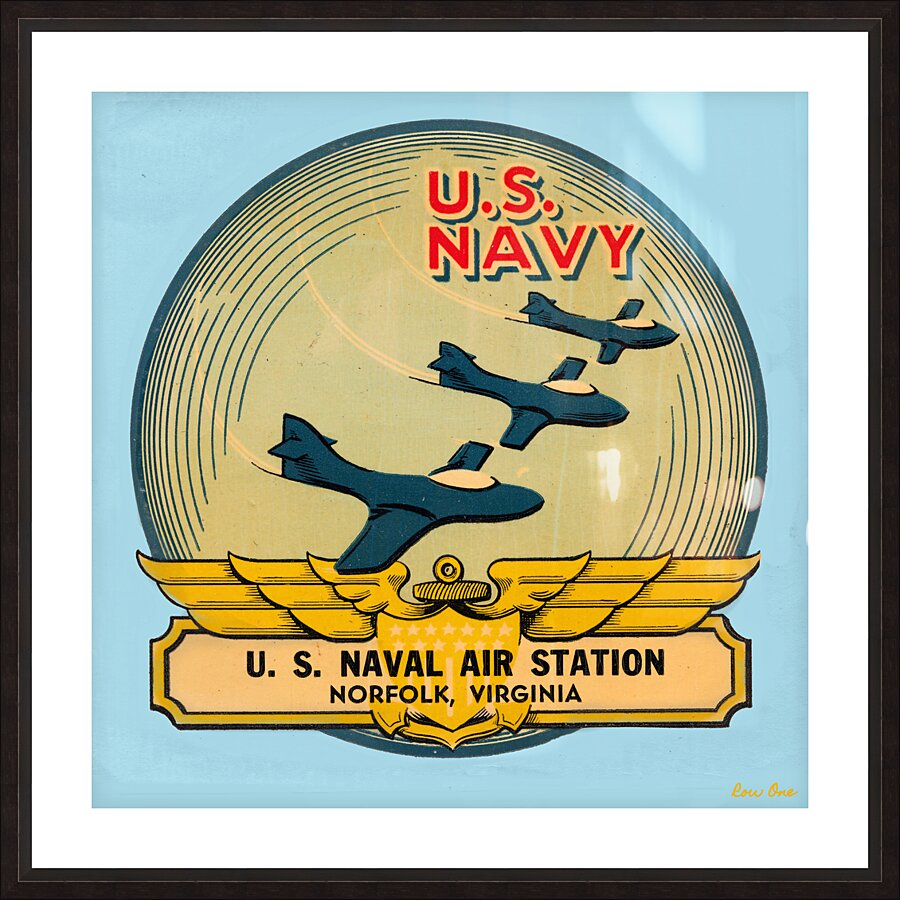 us navy norfolk virginia art Picture Frame print