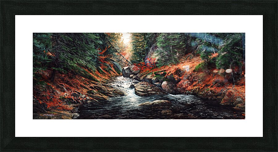 AUTUMN BROOK P Picture Frame print