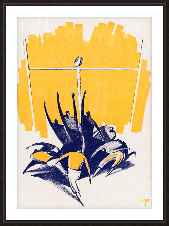 Vintage Field Goal Picture Frame print