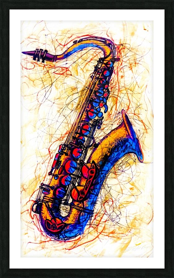 Saxophone - Play Music Play Picture Frame print