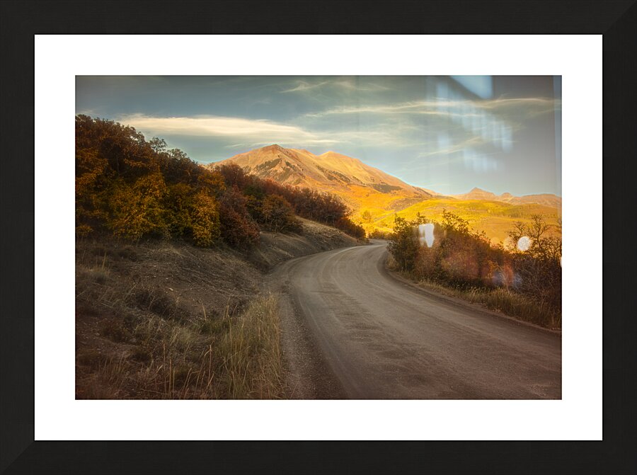 The Colorado Less Traveled Backroad Mountain Luminescence Picture Frame print