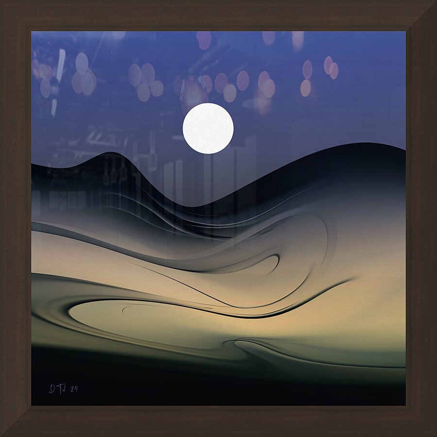 Desert Moon Picture Frame print