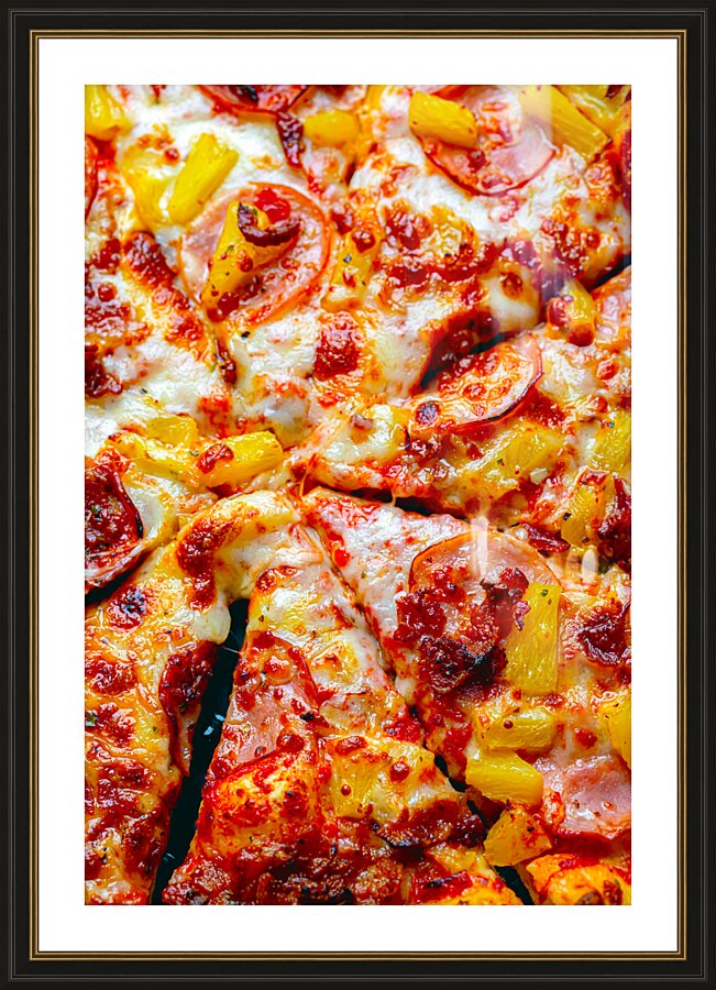 Delicious Pizza Picture Frame print