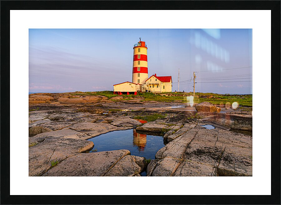 Pointe-des-Monts Lighthouse Picture Frame print