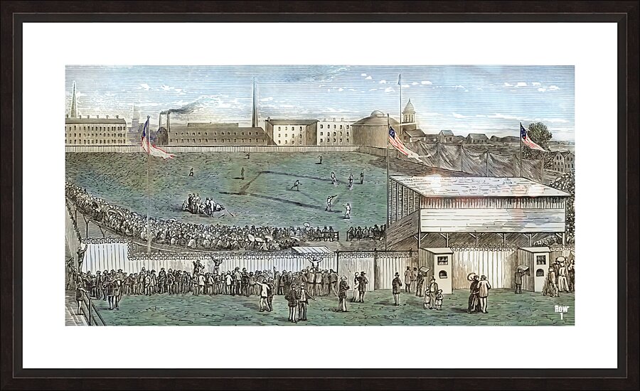1876 Boston Base Ball Grounds Picture Frame print