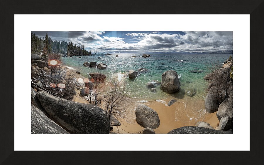 Lake Tahoe Whale Beach Picture Frame print