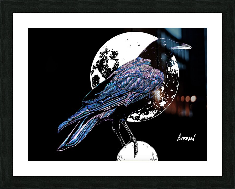 Crow Picture Frame print