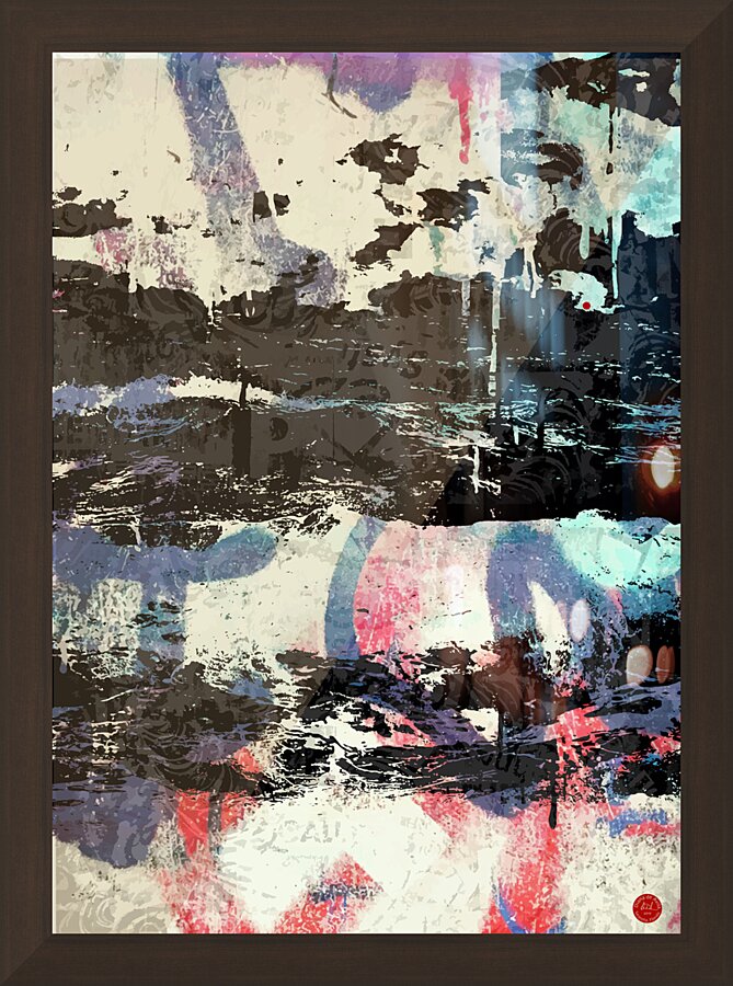 Colliding Thoughts  Picture Frame print