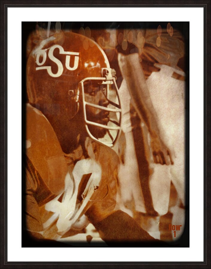 1976 Oklahoma State Cowboys Viewfinder Art Picture Frame print