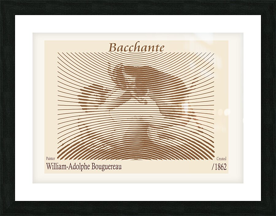 Bacchante – William-Adolphe Bouguereau 1862 Picture Frame print