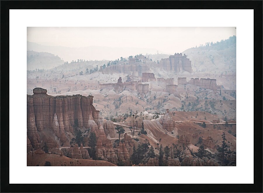 Smoke Filled Bryce Picture Frame print