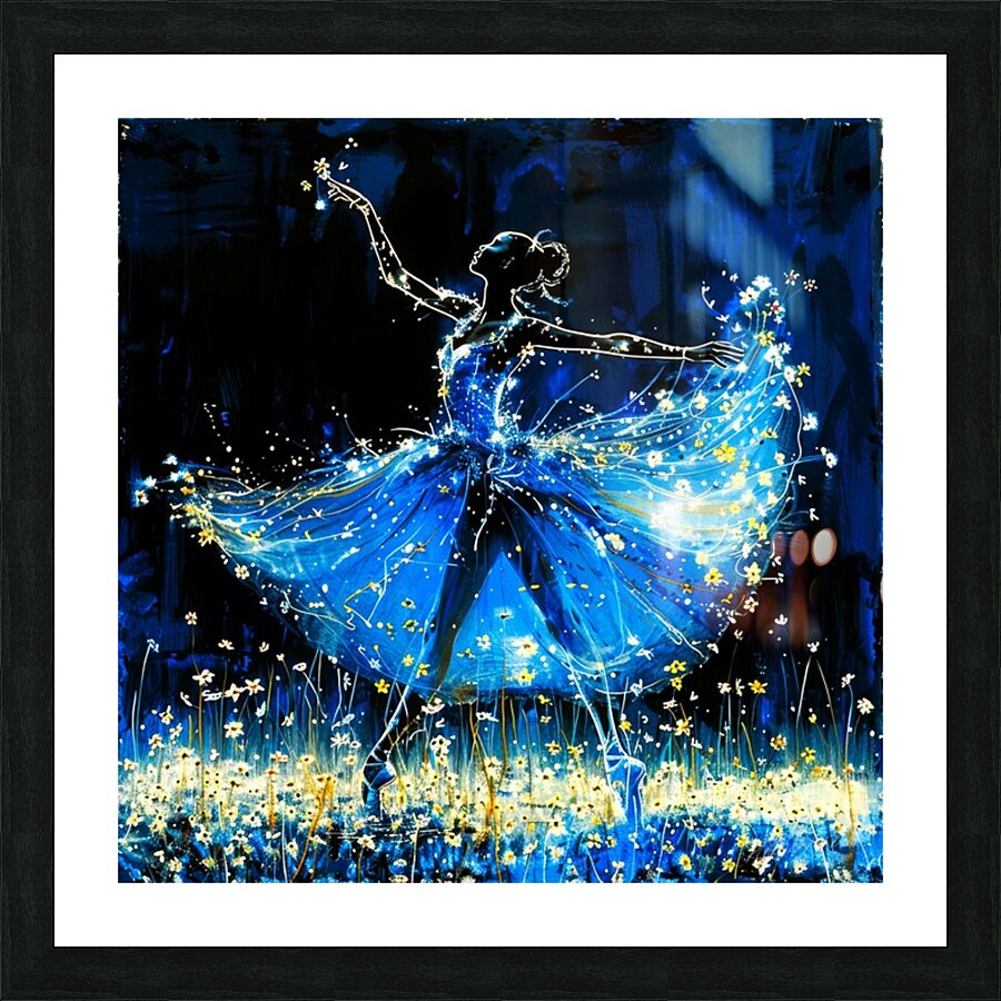 Ethereal Essence - Ballerina Magical Picture Frame print