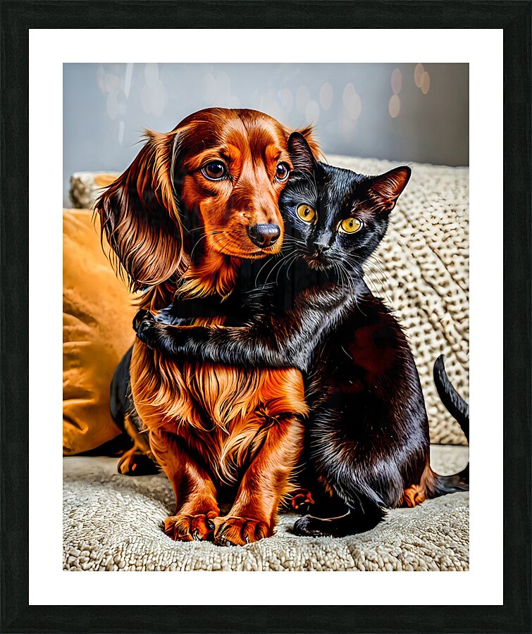 The love of pets Picture Frame print