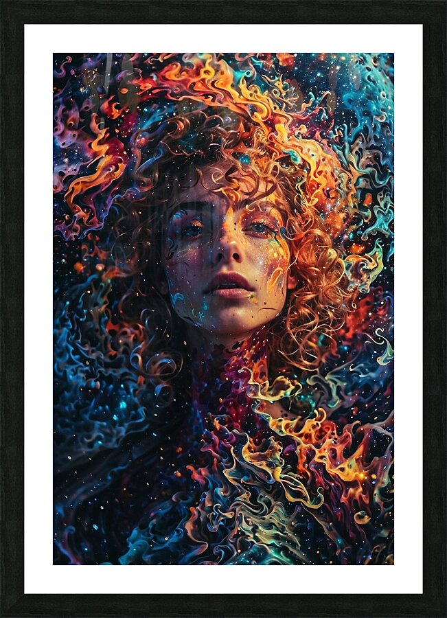 Default Limitless woman potential and nature and Picture Frame print