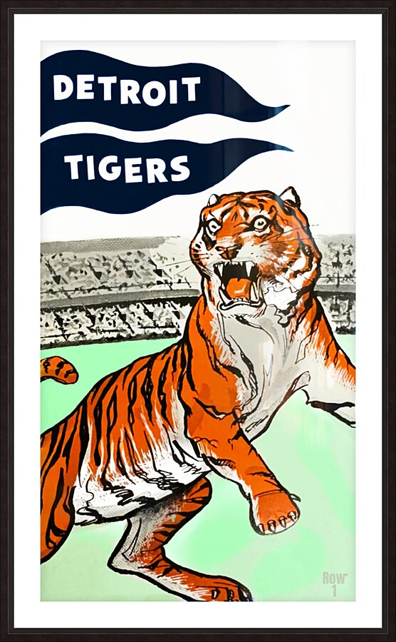 1959 Detroit Tigers Art Picture Frame print