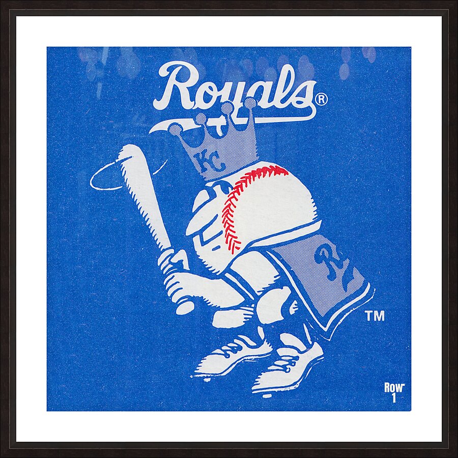 Sports Gifts for Dads | Fathers Day 2024 | 1979 Kansas City Royals Throwback Art Picture Frame print