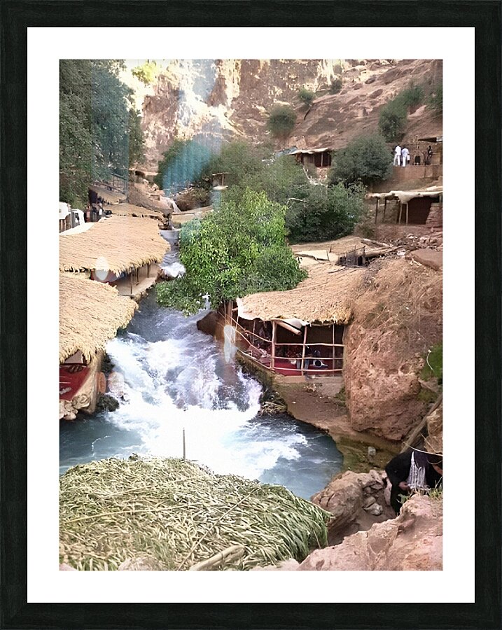 Natural scenery springs Picture Frame print