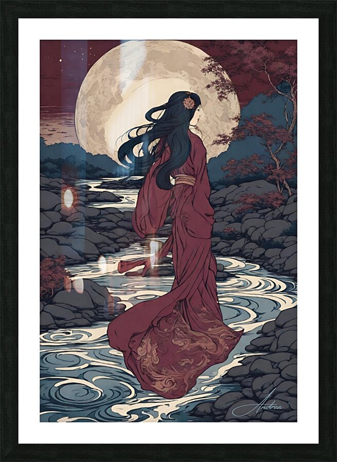 Plum Night Picture Frame print