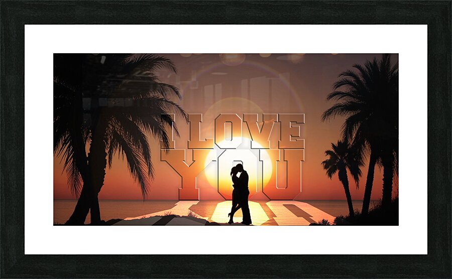 I LOVE YOU Picture Frame print