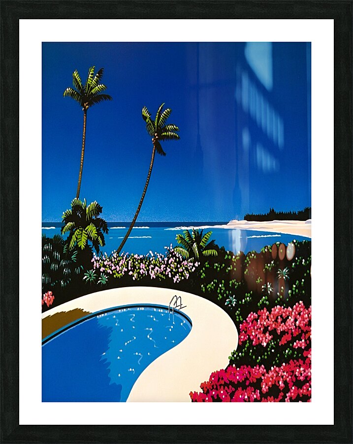Hiroshi nagai - Swimming Pool vaporwave by Vivanne Wall Art