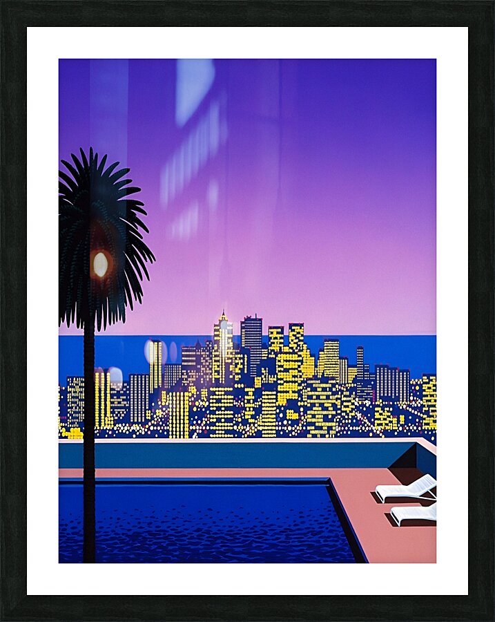 Hiroshi Nagai - City Pop At Night Swimming Pool by Vivanne