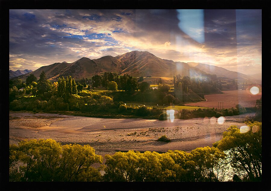 Hanmer Springs River  Picture Frame print