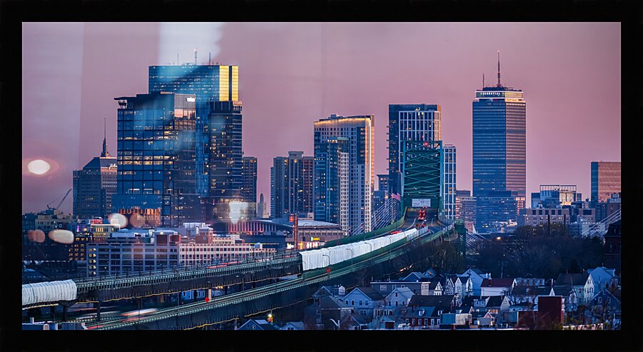 Back Bay Sunset Picture Frame print