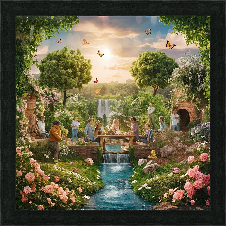 Paradise on earth by My creations Wall Art