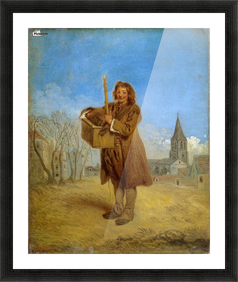 Le Savoyard et la marmotte Picture Frame print