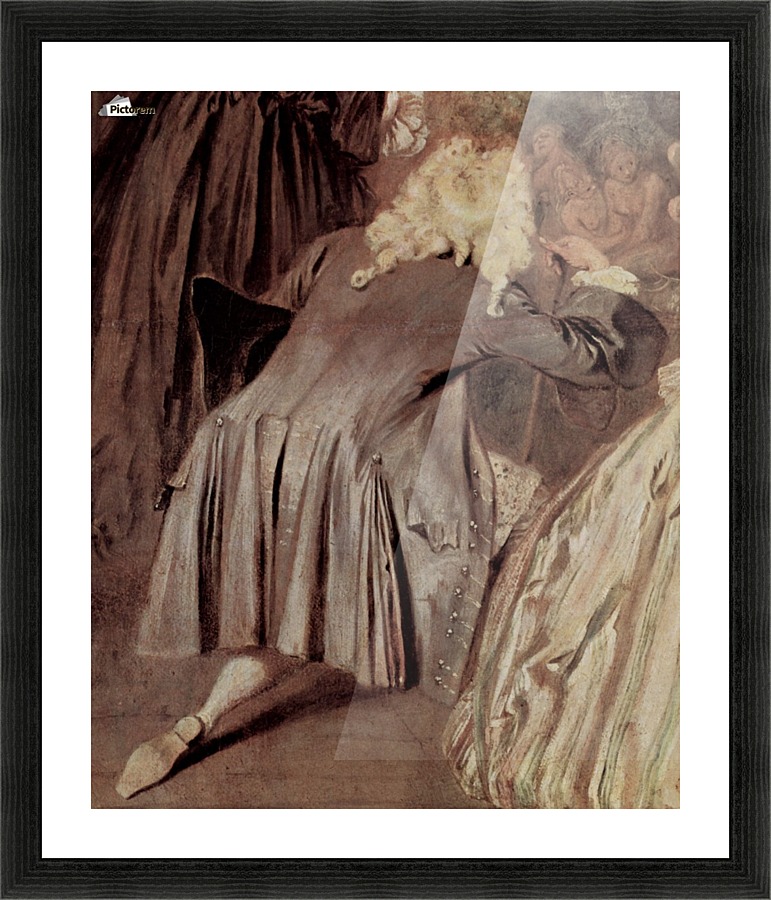 Gersaints Ladenschild, Detail Picture Frame print