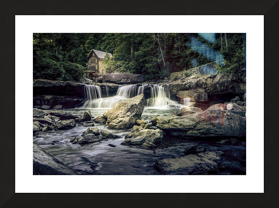 High Water at Glade Creek  Mill Picture Frame print