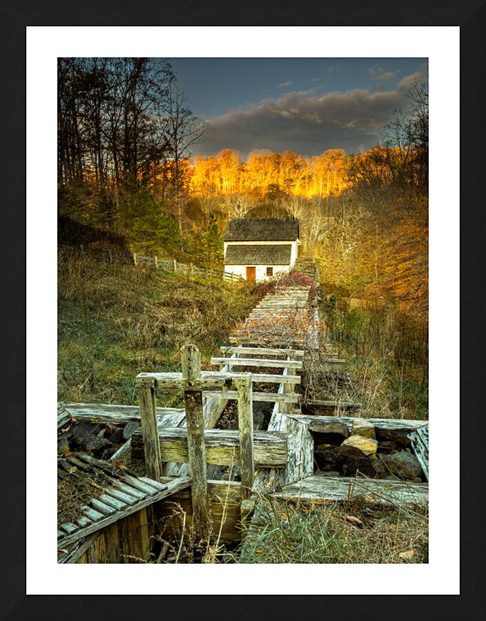 Explore Park  Sloans Grist Mill  1 Picture Frame print