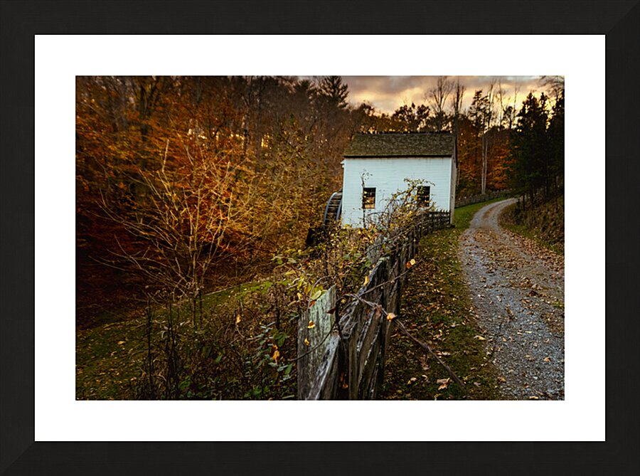 Explore Park  Sloans Grist Mill  Picture Frame print