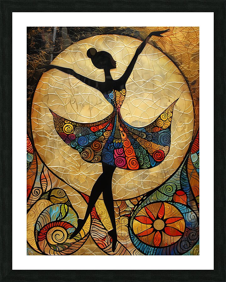 Balletic Whirl Picture Frame print