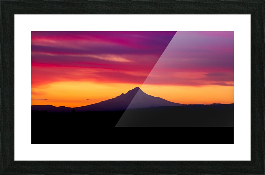 Mount Hood sunset Picture Frame print