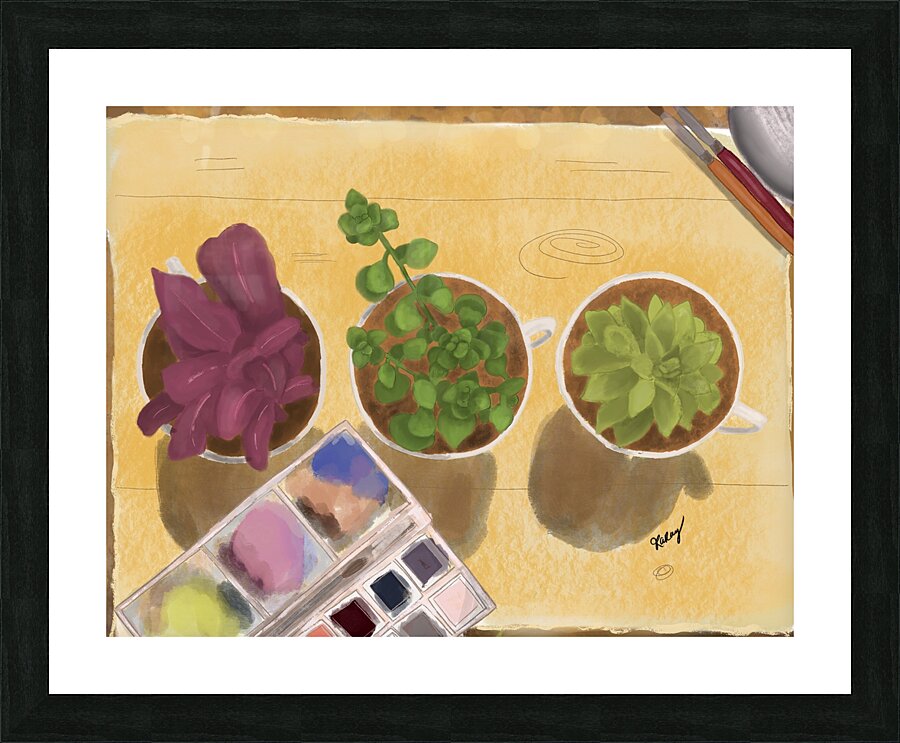 Mes plantes  Picture Frame print