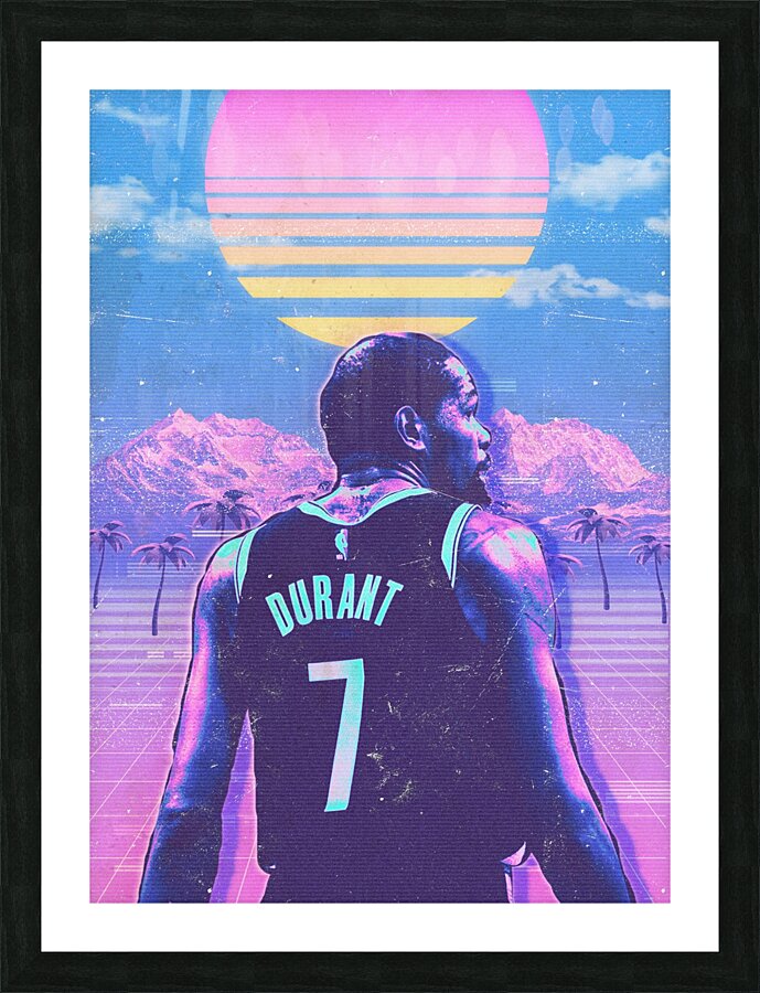 Retro Kevin Durant Poster Picture Frame print