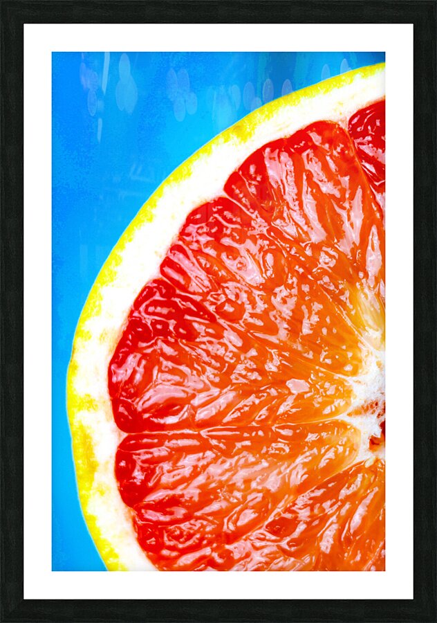 Grapefruit Picture Frame print